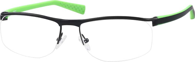 Black Rectangle Glasses #198021 | Zenni Optical
