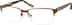 Rectangle Glasses 198115 in Copper
