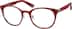 Round Glasses 199918 in Red