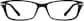 Front view of Rectangle Glasses 200721 in Black thumbnail