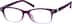Rectangle Glasses 200817 in Purple