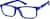 Angle view of Rectangle Glasses 200916 in Blue thumbnail