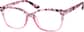 Angle view of Square Glasses 2010017 in Pink thumbnail