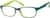 Angle view of Kids' Rectangle Glasses 2010116 in Green thumbnail