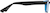 Side view of Kids' Rectangle Glasses 2010121 in Black thumbnail
