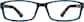 Front view of Kids’ Rectangle Glasses 2010221 in Black thumbnail