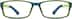 Kids’ Rectangle Glasses 2010224 in Dark green