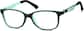 Angle view of Kid's Rectangle Glasses 2010321 in Black thumbnail