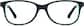 Front view of Kid's Rectangle Glasses 2010321 in Black thumbnail