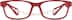 Kid's Rectangle Glasses 2010518 in Red