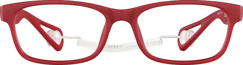 Red Kid's Rectangle Glasses