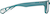 Side view of Kid's Rectangle Glasses 2010524 in Teal thumbnail