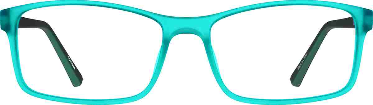 Turquoise Rectangle Glasses