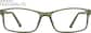 Front view of Rectangle Glasses 2010634 in Olive thumbnail