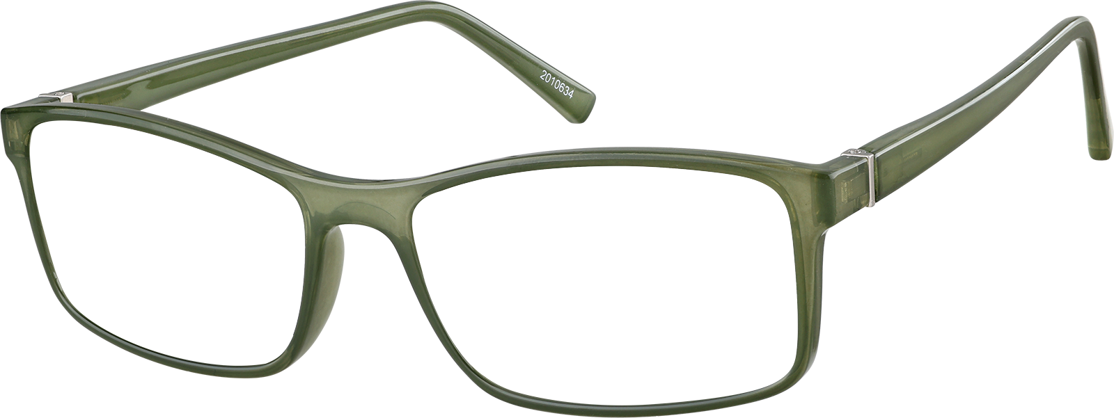 Black Rectangle Glasses #2010621 | Zenni Optical