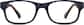 Front view of Kids' Rectangle Glasses 2010916 in Blue thumbnail