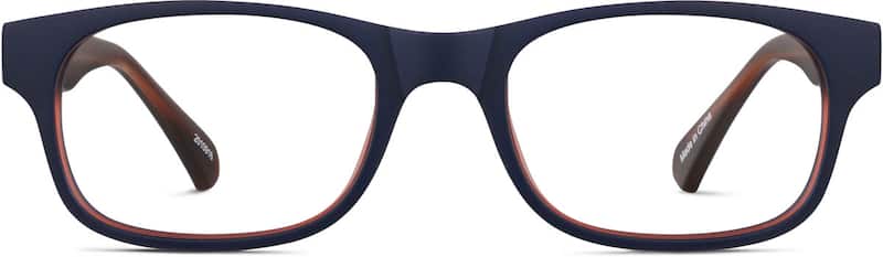Blue Kids' Rectangle Glasses