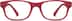 Kids' Rectangle Glasses 2010918 in Red