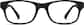Front view of Kids' Rectangle Glasses 2010921 in Black thumbnail
