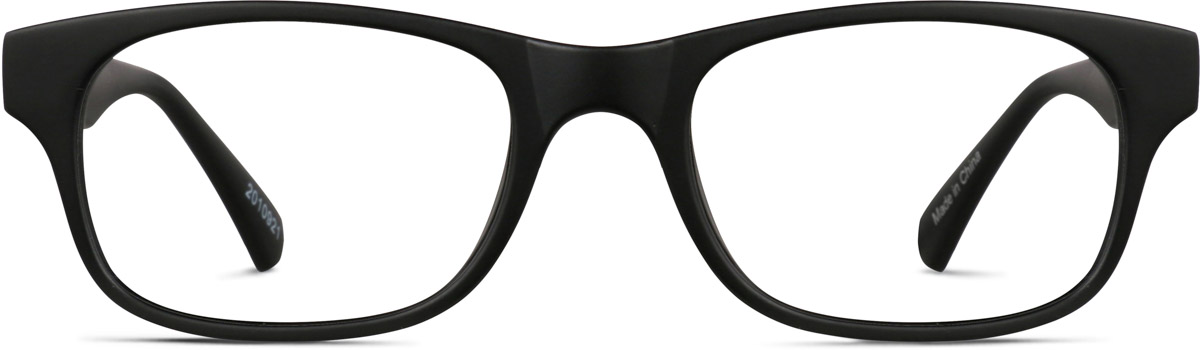 Black Kids' Rectangle Glasses #2010921