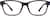 Front view of Kids' Square Glasses 2011016 in Dark Blue thumbnail