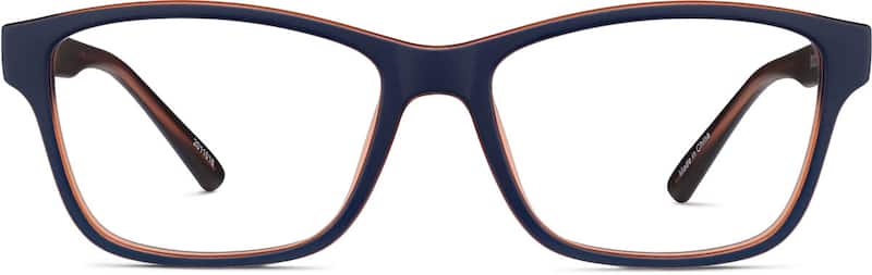 Dark Blue Kids' Square Glasses