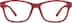 Kids' Square Glasses 2011018 in Red