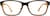 Front view of Kids' Square Glasses 2011021 in Black thumbnail