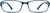 Front view of Kids’ Rectangle Glasses 2011116 in Blue thumbnail