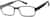 Angle view of Kids’ Rectangle Glasses 2011121 in Black thumbnail