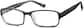 Angle view of Kids’ Rectangle Glasses 2011121 in Black thumbnail