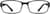 Front view of Kids’ Rectangle Glasses 2011121 in Black thumbnail