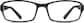 Front view of Kids’ Rectangle Glasses 2011121 in Black thumbnail