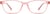 Front view of Kids’ Rectangle Glasses 2011319 in Pink thumbnail
