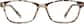 Front view of Kids’ Rectangle Glasses 2011335 in Ivory Tortoiseshell thumbnail