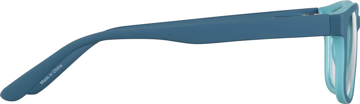 Side view of Kids’ Rectangle Glasses 2011816 in Blue