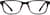 Front view of Kids’ Rectangle Glasses 2011821 in Black thumbnail