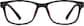 Front view of Kids’ Rectangle Glasses 2011821 in Black thumbnail