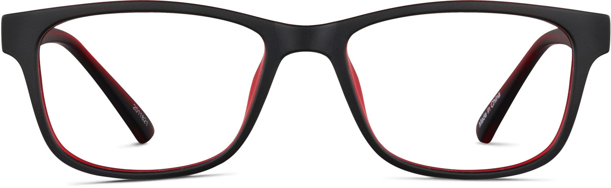 Black  Kids’ Rectangle Glasses