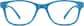 Front view of Kids' Square Glasses 2011916 in Sky thumbnail