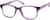 Angle view of Kids' Square Glasses 2011917 in Plum thumbnail