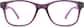 Front view of Kids' Square Glasses 2011917 in Plum thumbnail