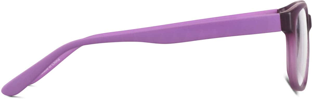 Side view of Kids' Square Glasses 2011917 in Plum