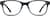 Front view of Kids' Square Glasses 2011921 in Black thumbnail