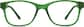 Front view of Kids' Square Glasses 2011924 in Moss thumbnail