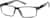 Angle view of Rectangle Glasses 2012412 in Dark Gray thumbnail