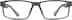 Rectangle Glasses 2012412 in Dark Gray