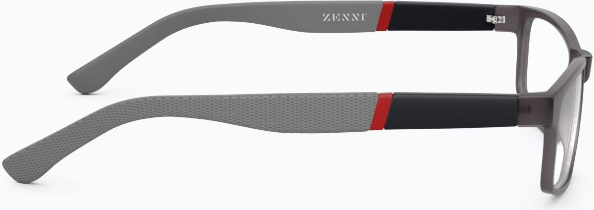 Side view of Rectangle Glasses 2012412 in Dark Gray thumbnail