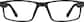 Front view of Rectangle Glasses 2012421 in Black thumbnail