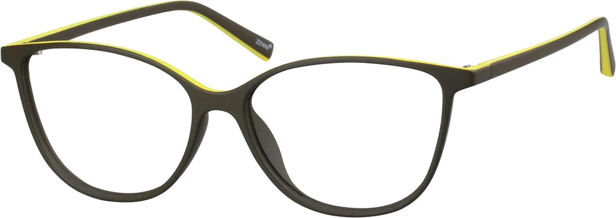 Angle view of Cat-Eye Glasses 2012912 in Gray